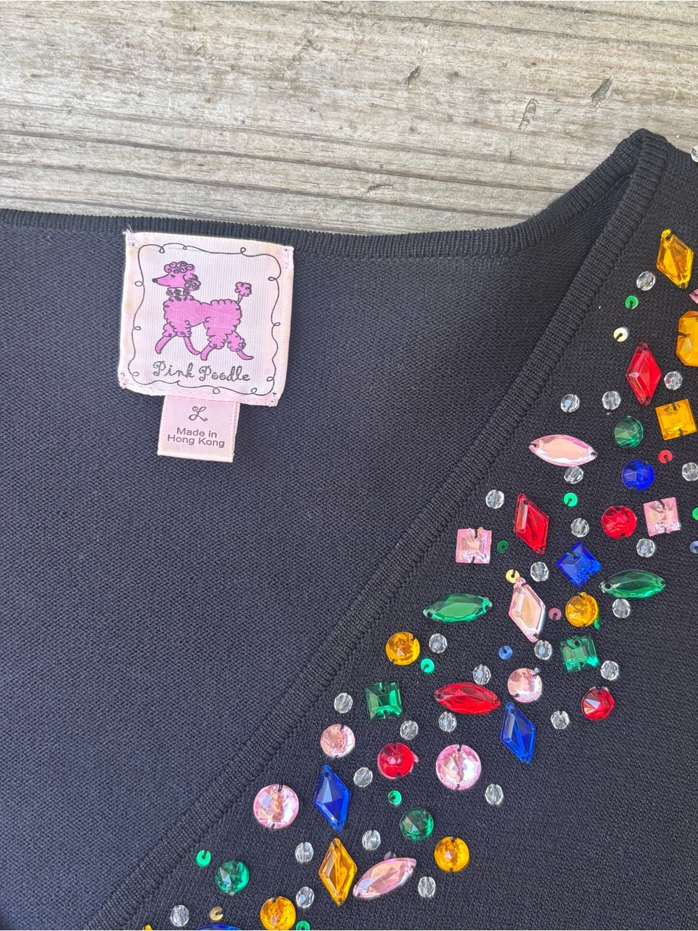 Pink Poodle Gem Embellished Shirt - Picture 3 of 4